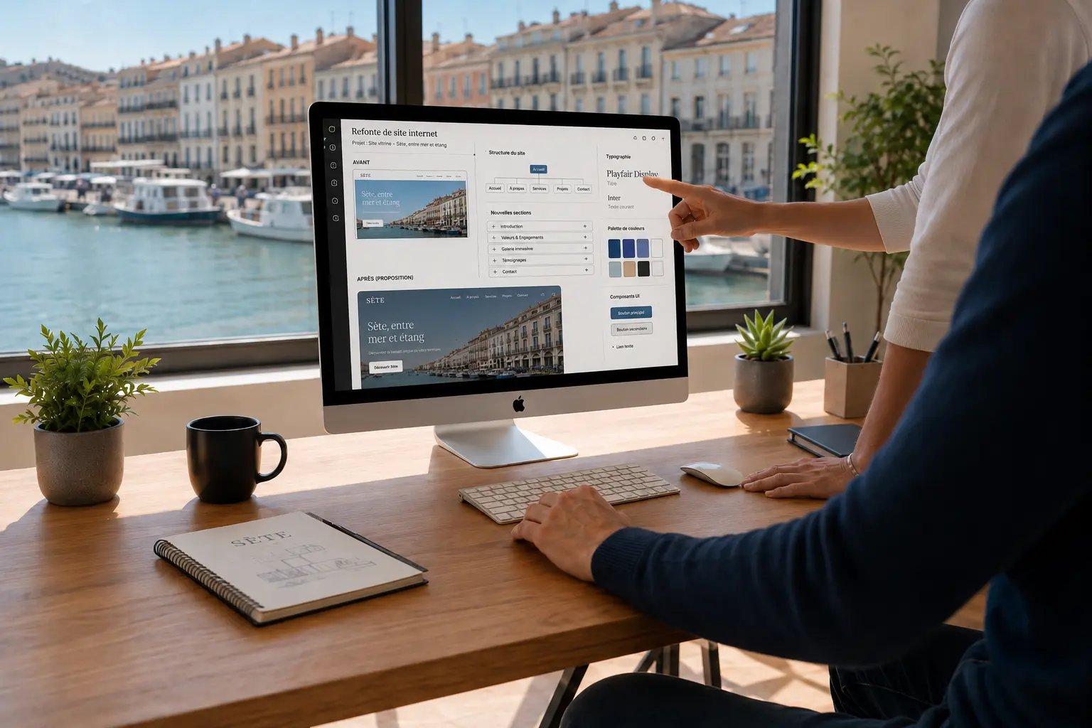refonte de site internet à Sète